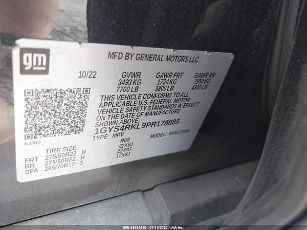 2023 CADILLAC ESCALADE ESV 4WD SPORT PLATINUM