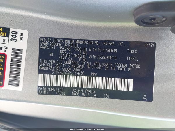 2024 TOYOTA SIENNA LIMITED