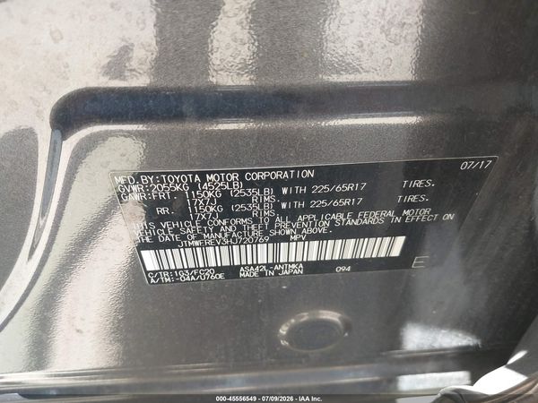 2017 TOYOTA RAV4 XLE