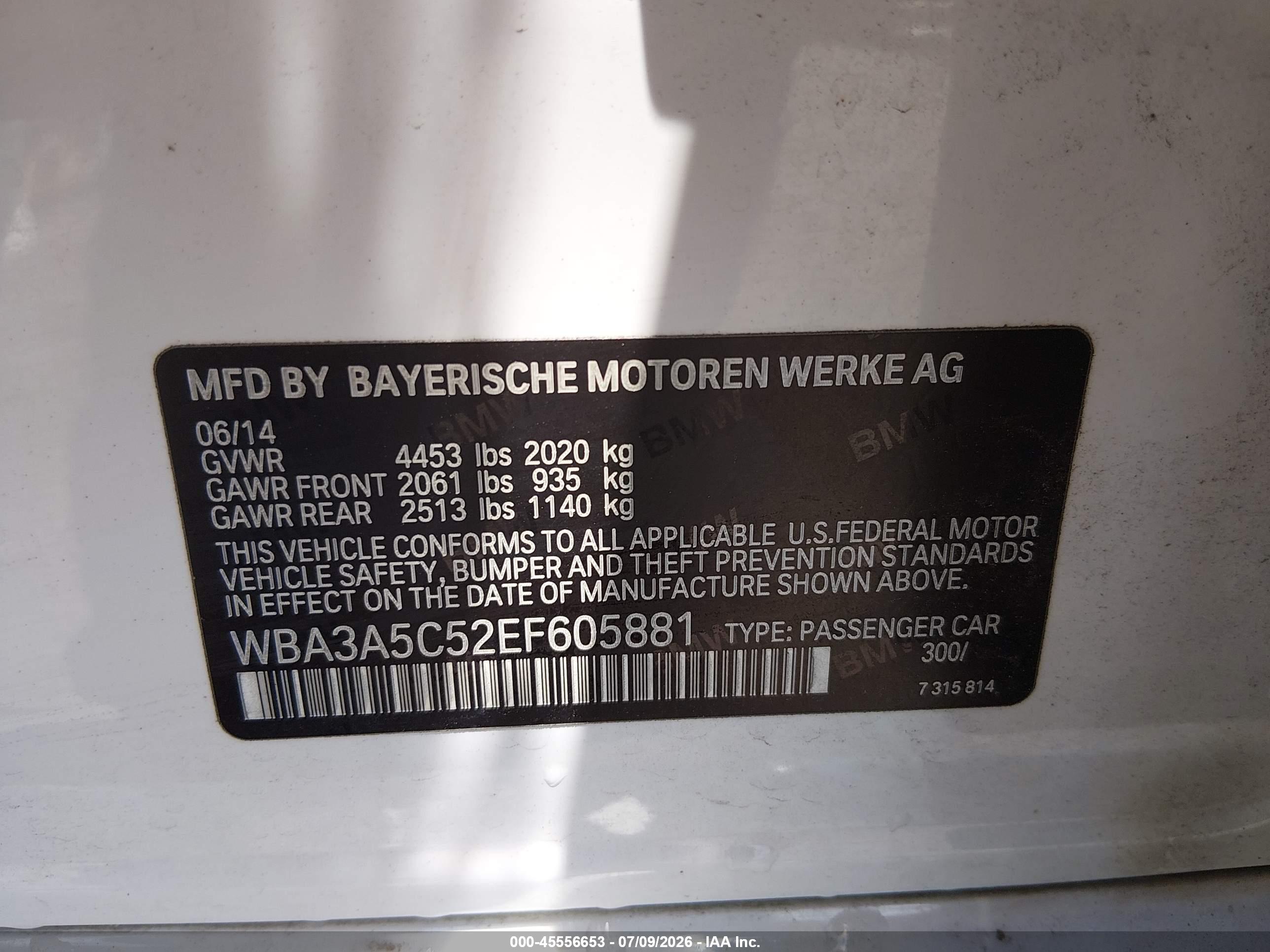 2014 BMW 328I