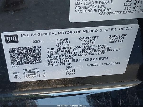 2026 CHEVROLET SILVERADO 1500 — I9