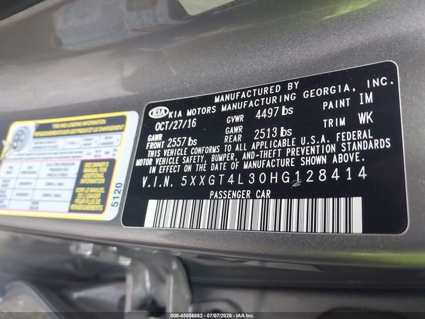 2017 KIA OPTIMA LX