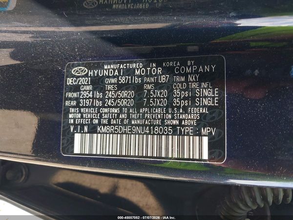 2022 HYUNDAI PALISADE LIMITED