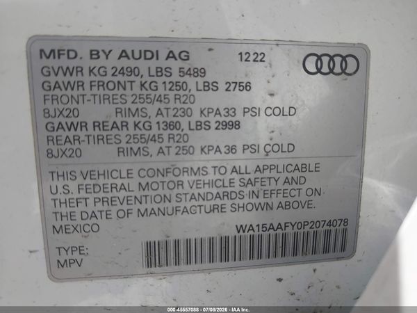 2023 AUDI Q5 SPORTBACK