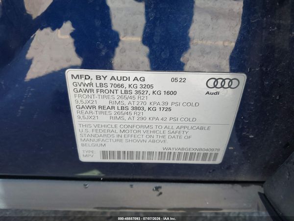 2022 AUDI E-TRON CHRONOS QUATTRO