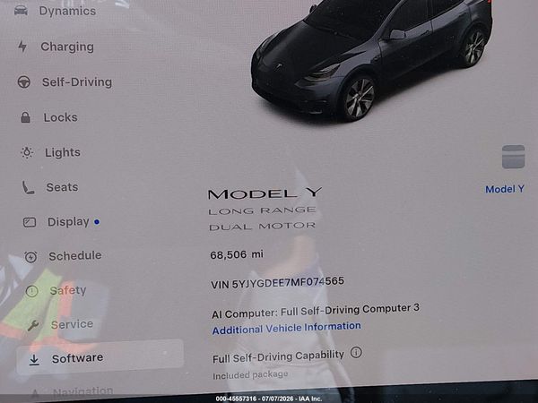 2021 TESLA MODEL Y