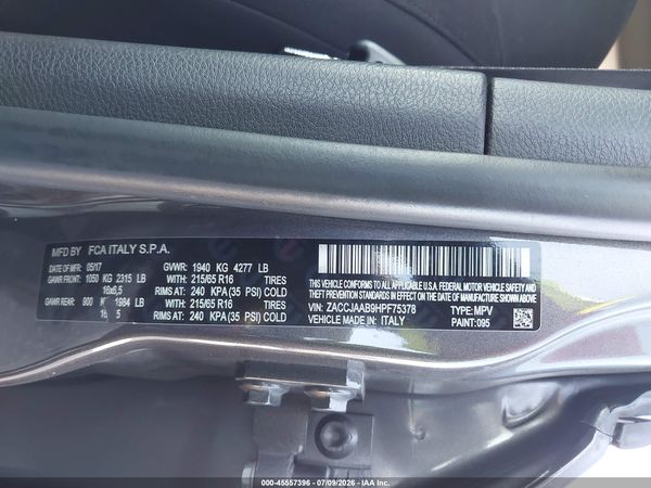 2017 JEEP RENEGADE SPORT