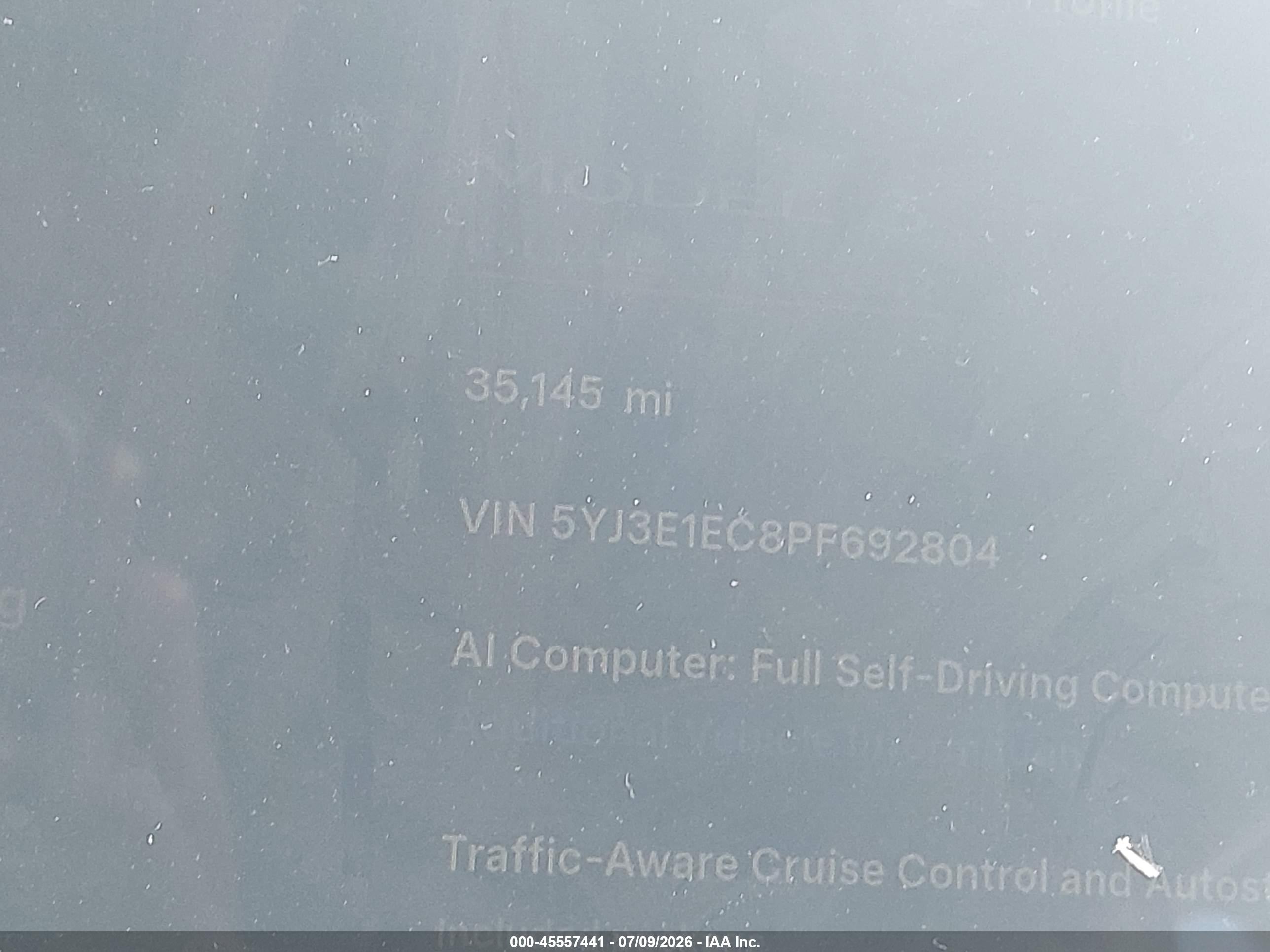 2023 TESLA MODEL 3