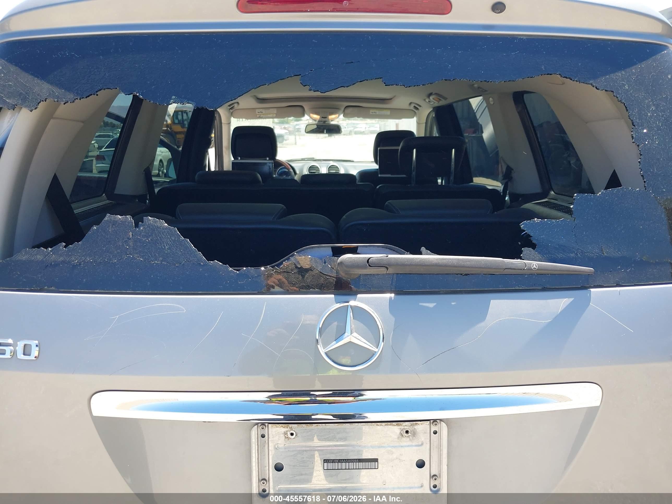 2010 MERCEDES-BENZ GL 450 GL450 4-MATIC