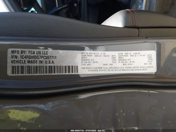 2023 DODGE DURANGO GT LAUNCH EDITION RWD