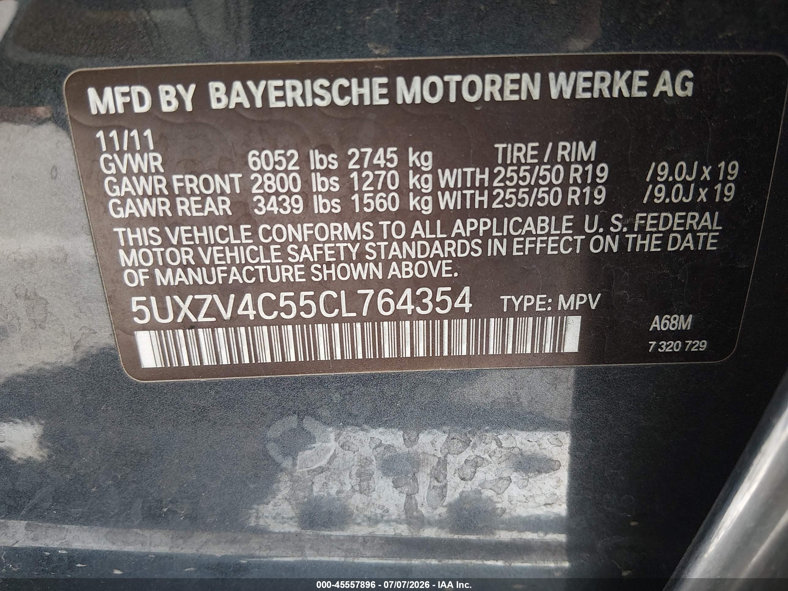 2012 BMW X5