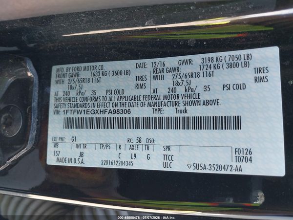 2017 FORD F-150