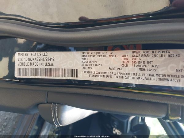 2023 JEEP GRAND CHEROKEE L ALTITUDE 4X4
