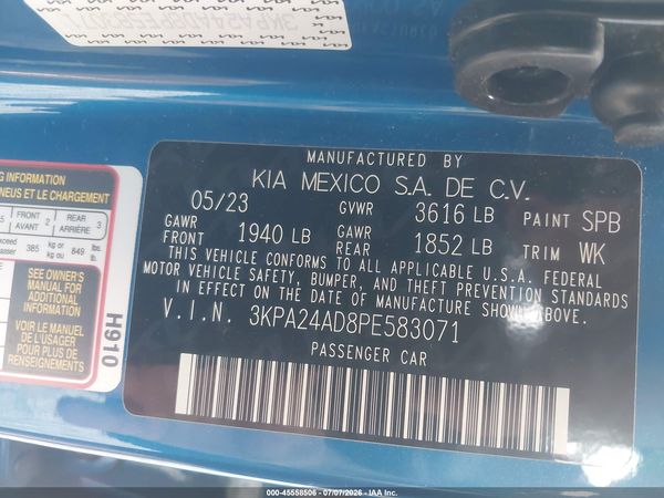 2023 KIA RIO S