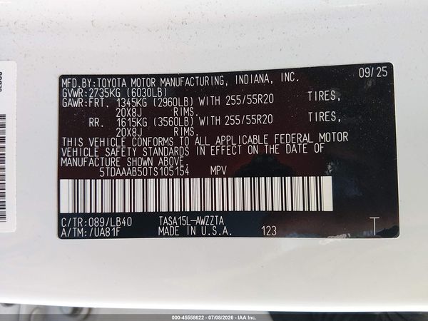 2026 TOYOTA GRAND HIGHLANDER PLATINUM