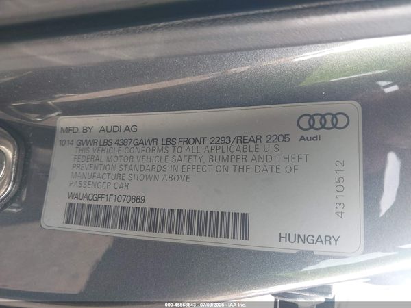 2015 AUDI A3 1.8T PREMIUM