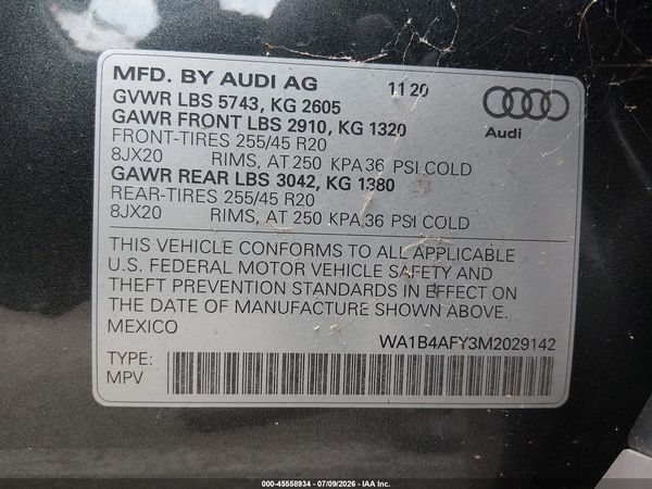 2021 AUDI SQ5