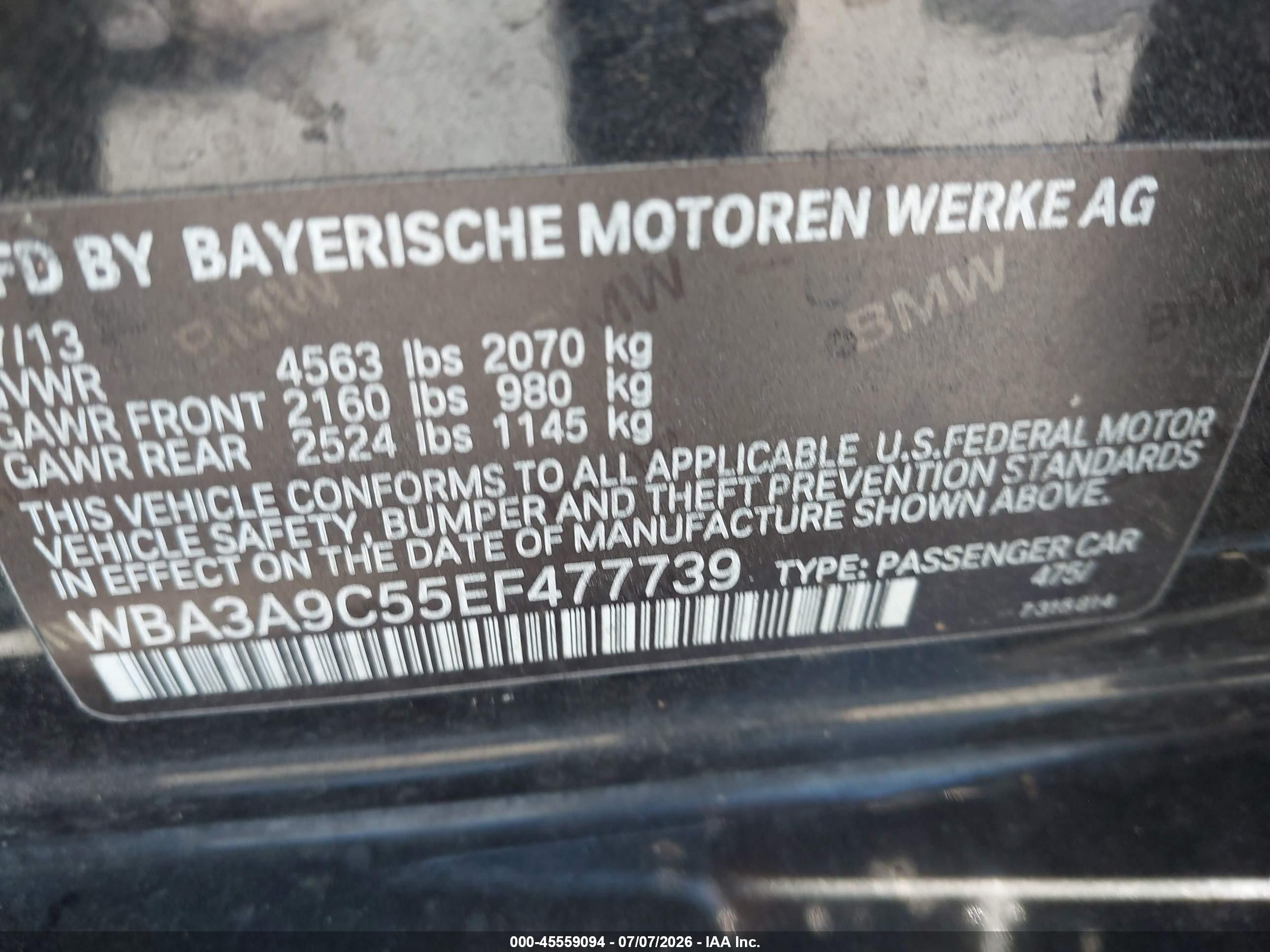 2014 BMW 335I