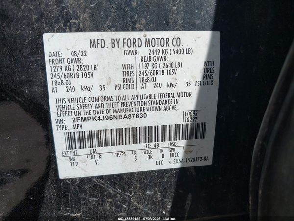 2022 FORD EDGE SEL