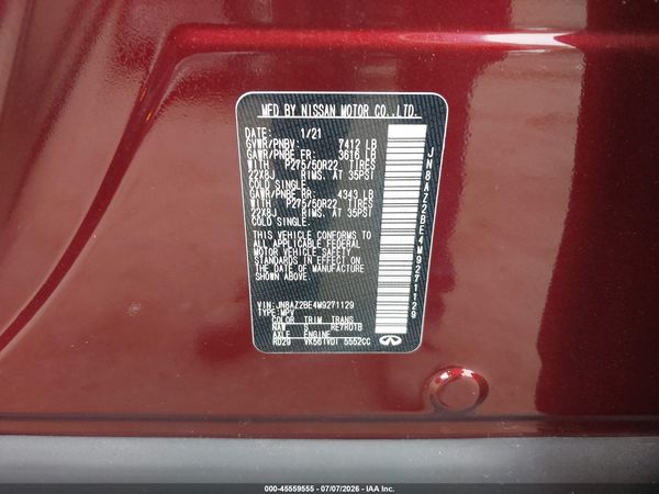 2021 INFINITI QX80 SENSORY AWD