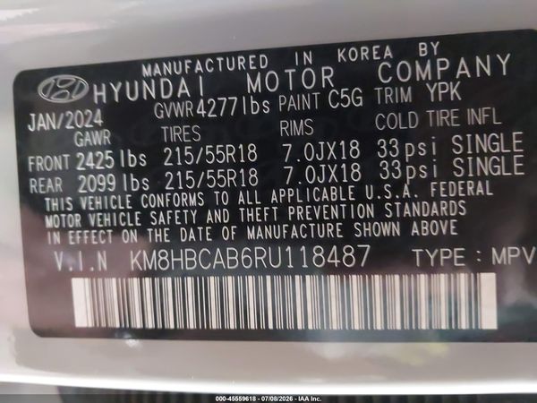 2024 HYUNDAI KONA SEL