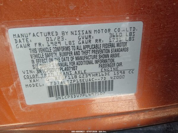 2023 NISSAN KICKS SR XTRONIC CVT