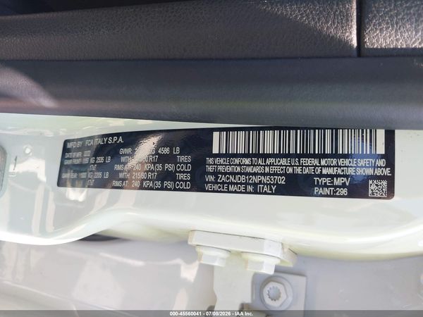 2022 JEEP RENEGADE LATITUDE 4X4