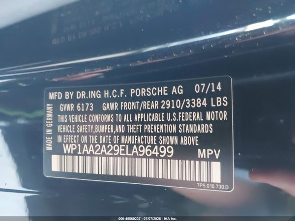 2014 PORSCHE CAYENNE