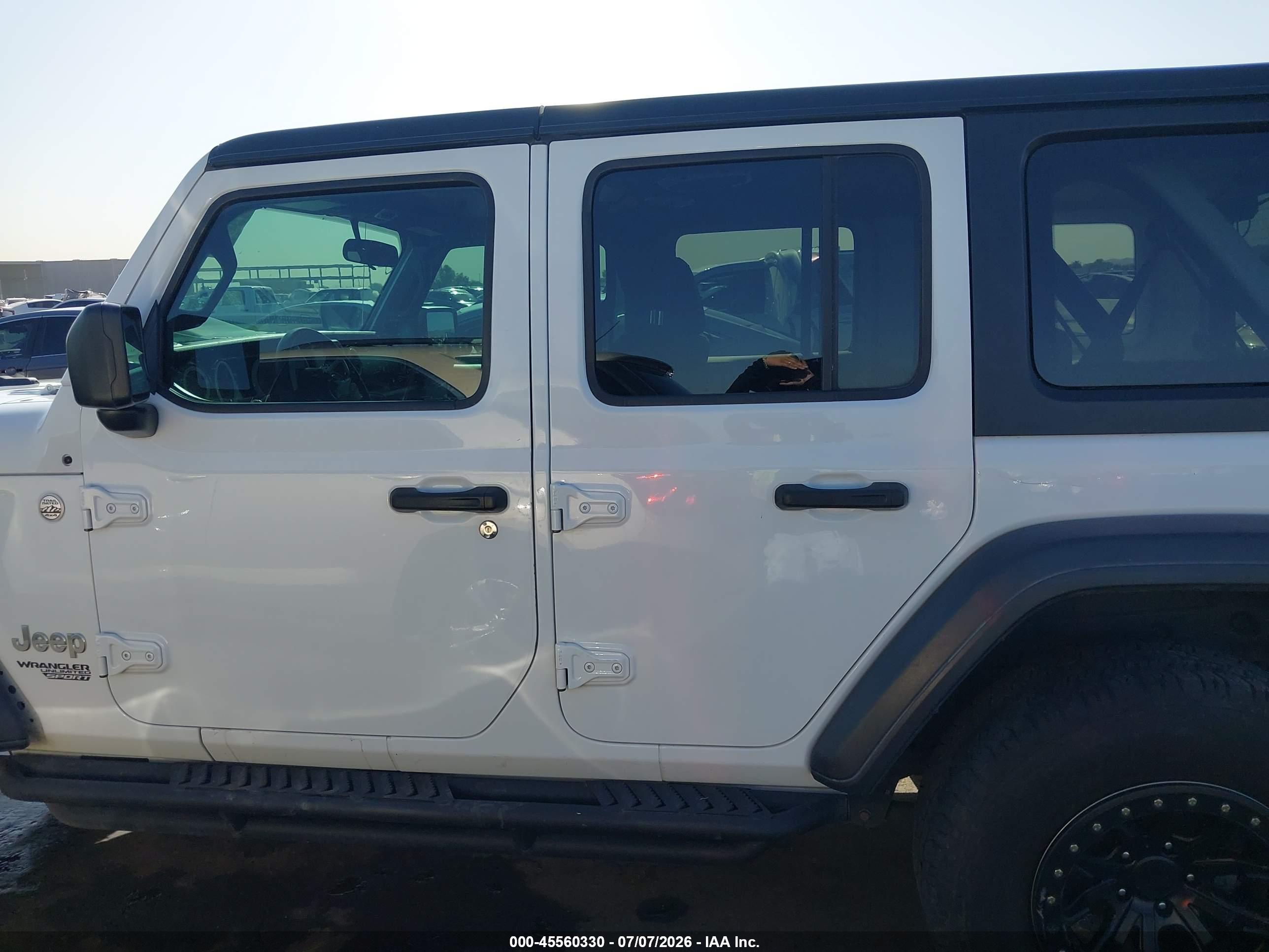 2018 JEEP WRANGLER UNLIMITED SPORT S 4X4