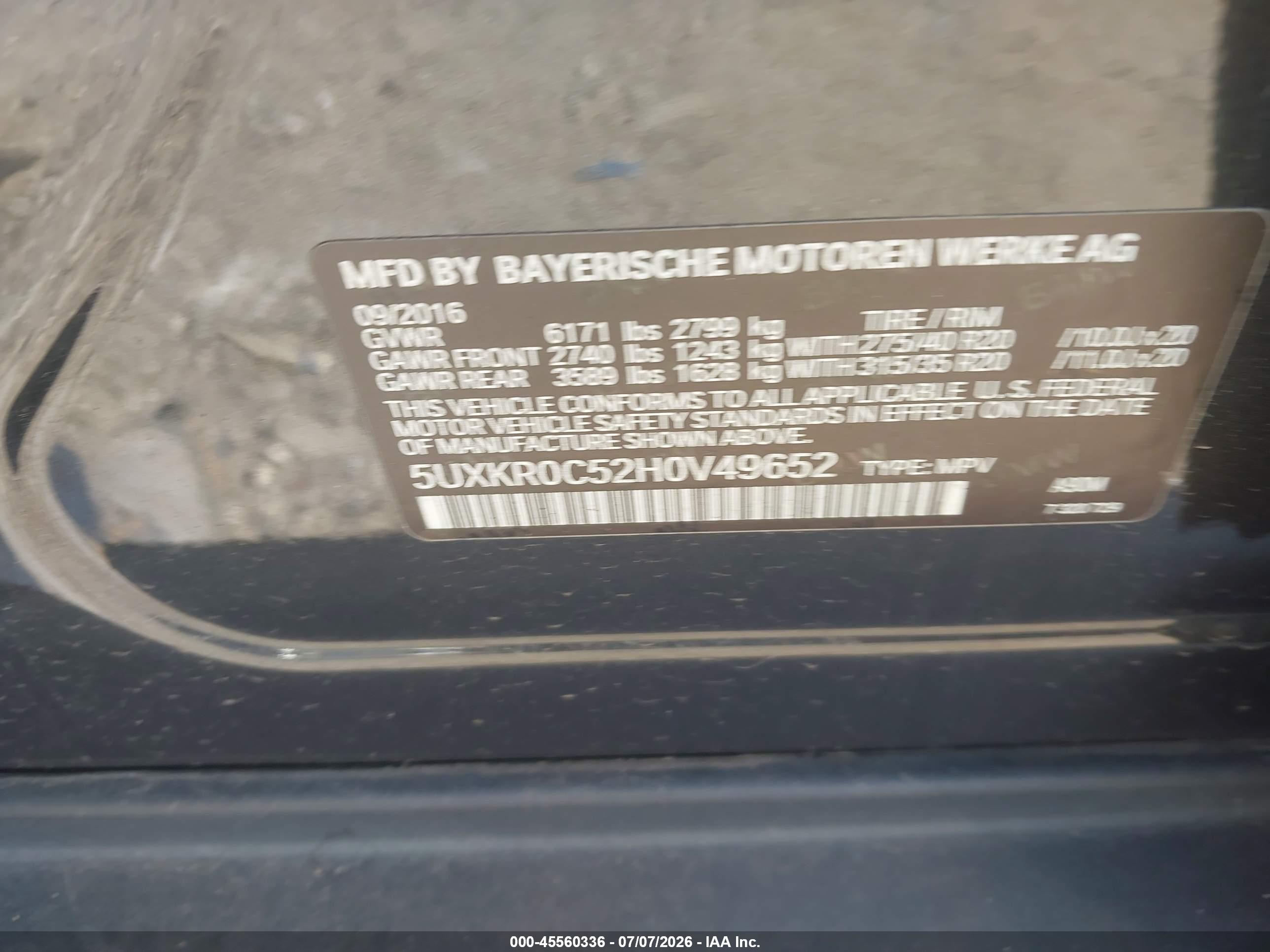 2017 BMW X5 XDRIVE35I
