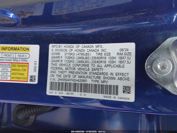 2025 HONDA CR-V EX-L AWD