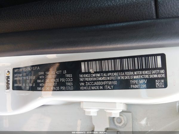 2017 JEEP RENEGADE LATITUDE