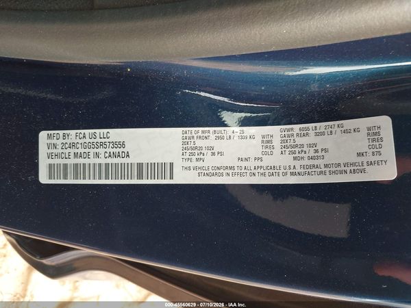 2025 CHRYSLER PACIFICA LIMITED