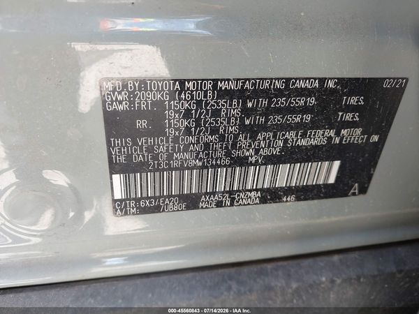 2021 TOYOTA RAV4 XLE PREMIUM