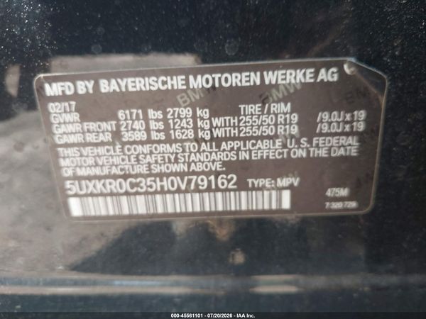 2017 BMW X5 XDRIVE35I