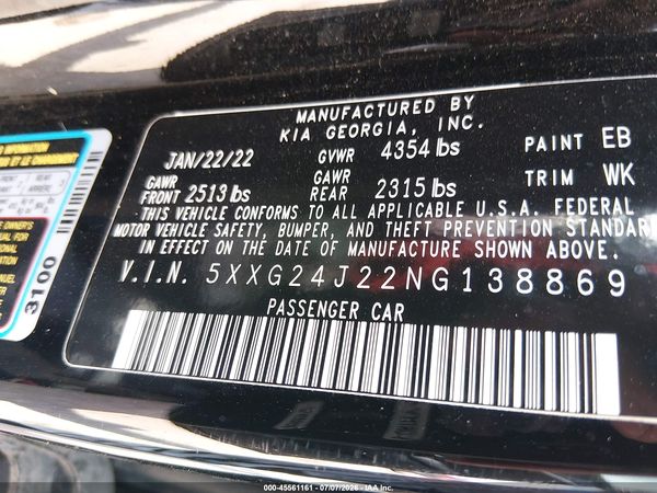 2022 KIA K5 LX