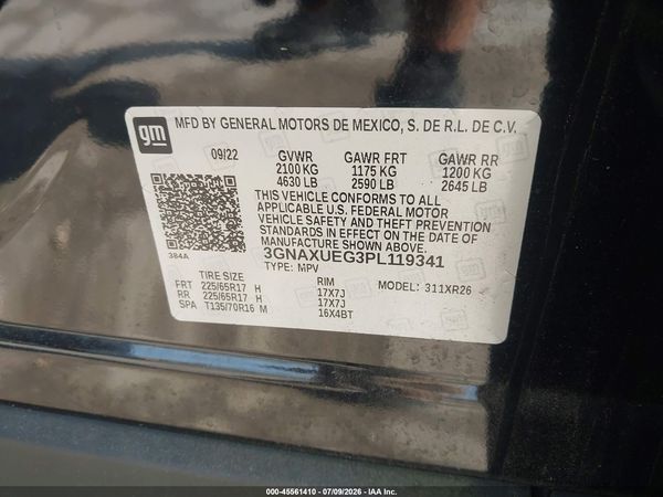 2023 CHEVROLET EQUINOX AWD LT — I9