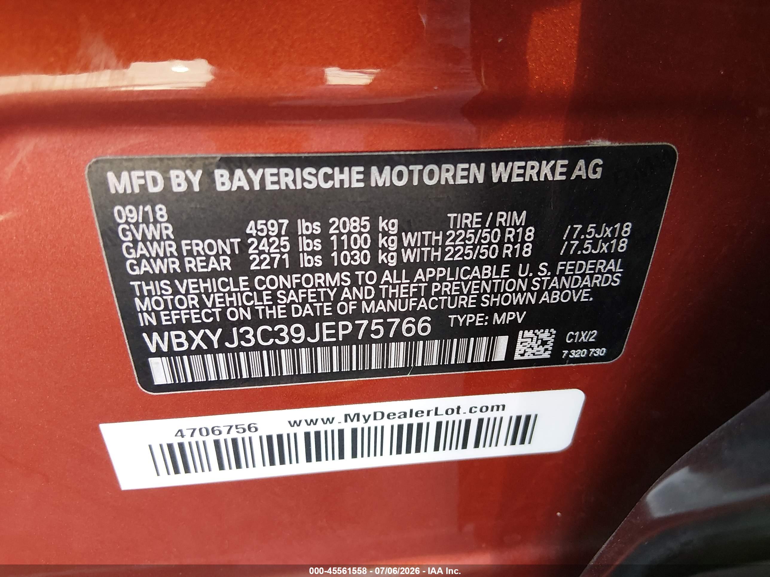 2018 BMW X2 SDRIVE28I