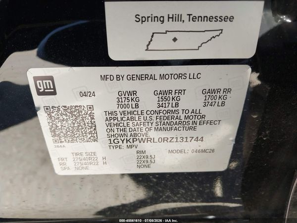 2024 CADILLAC LYRIQ SPORT W/1SK