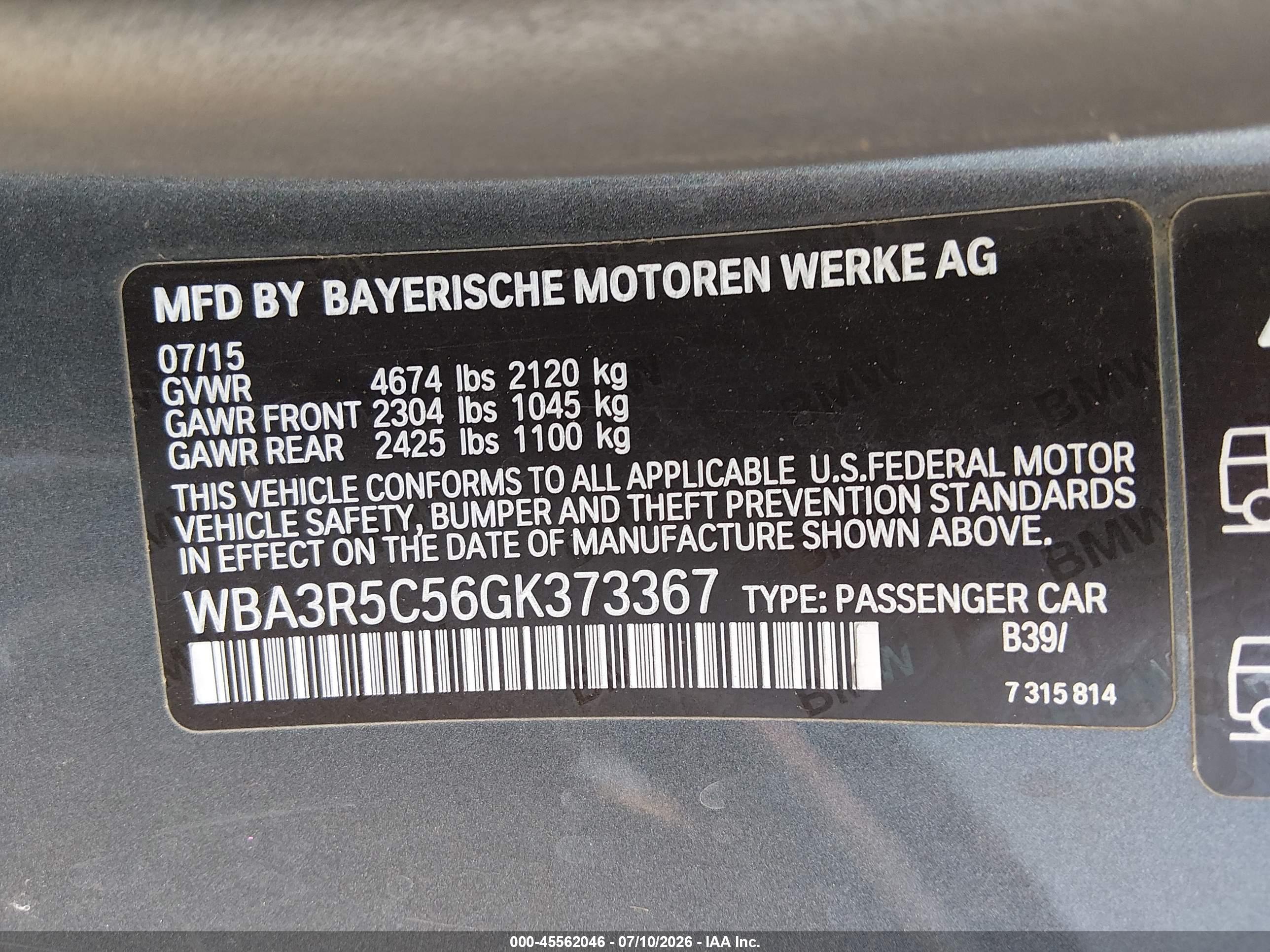 2016 BMW 435I XDRIVE