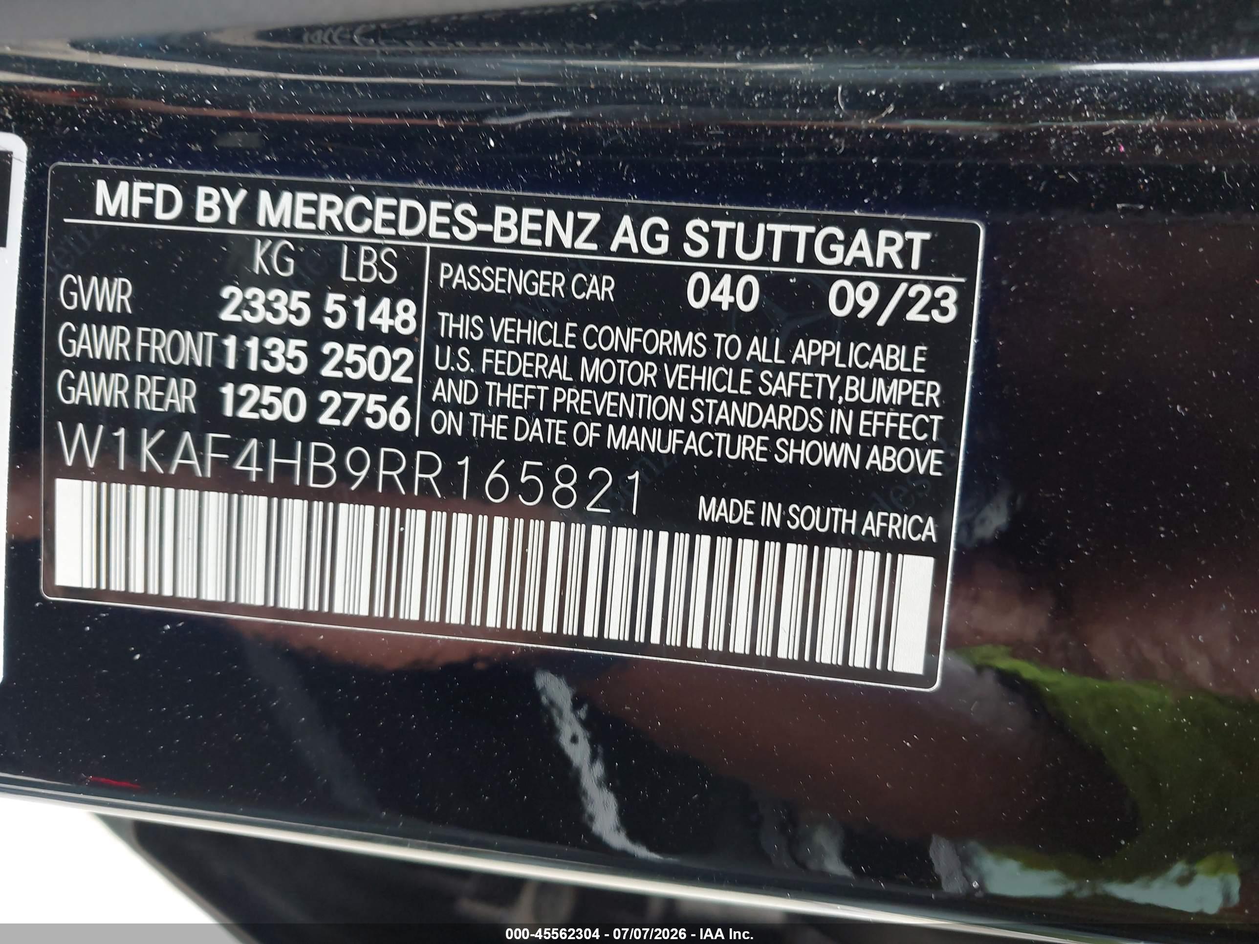 2024 MERCEDES-BENZ C 300