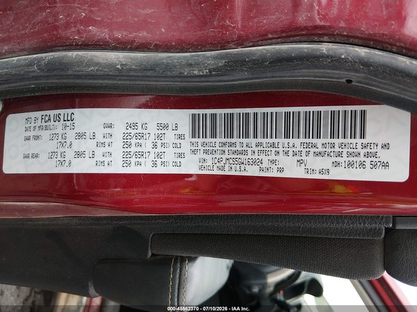 2016 JEEP CHEROKEE LATITUDE