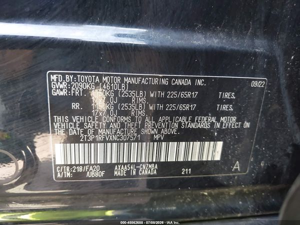 2022 TOYOTA RAV4 XLE