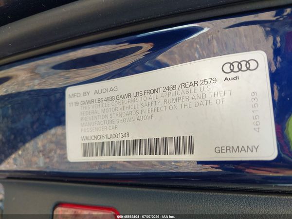 2020 AUDI A5 SPORTBACK