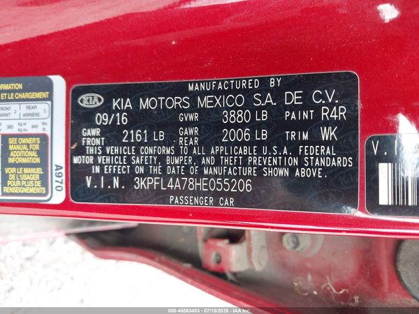 2017 KIA FORTE S