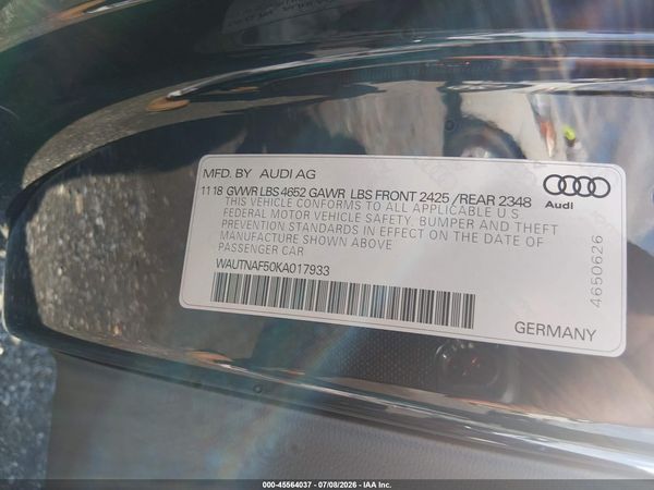 2019 AUDI A5 45 PREMIUM