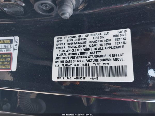 2019 HONDA CR-V EX