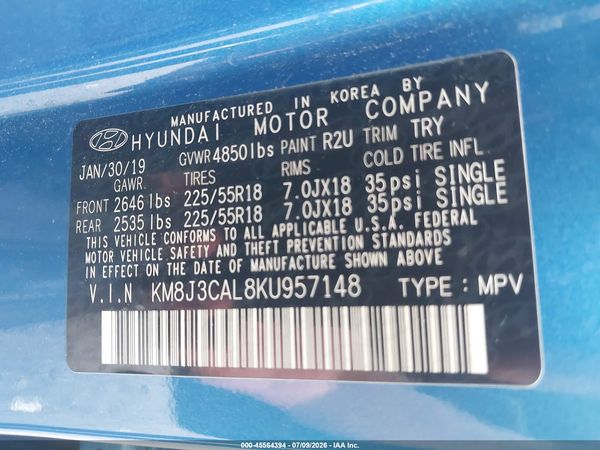 2019 HYUNDAI TUCSON ULTIMATE