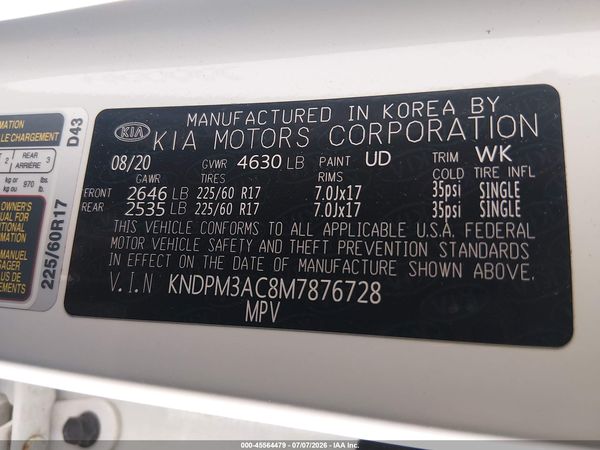 2021 KIA SPORTAGE LX