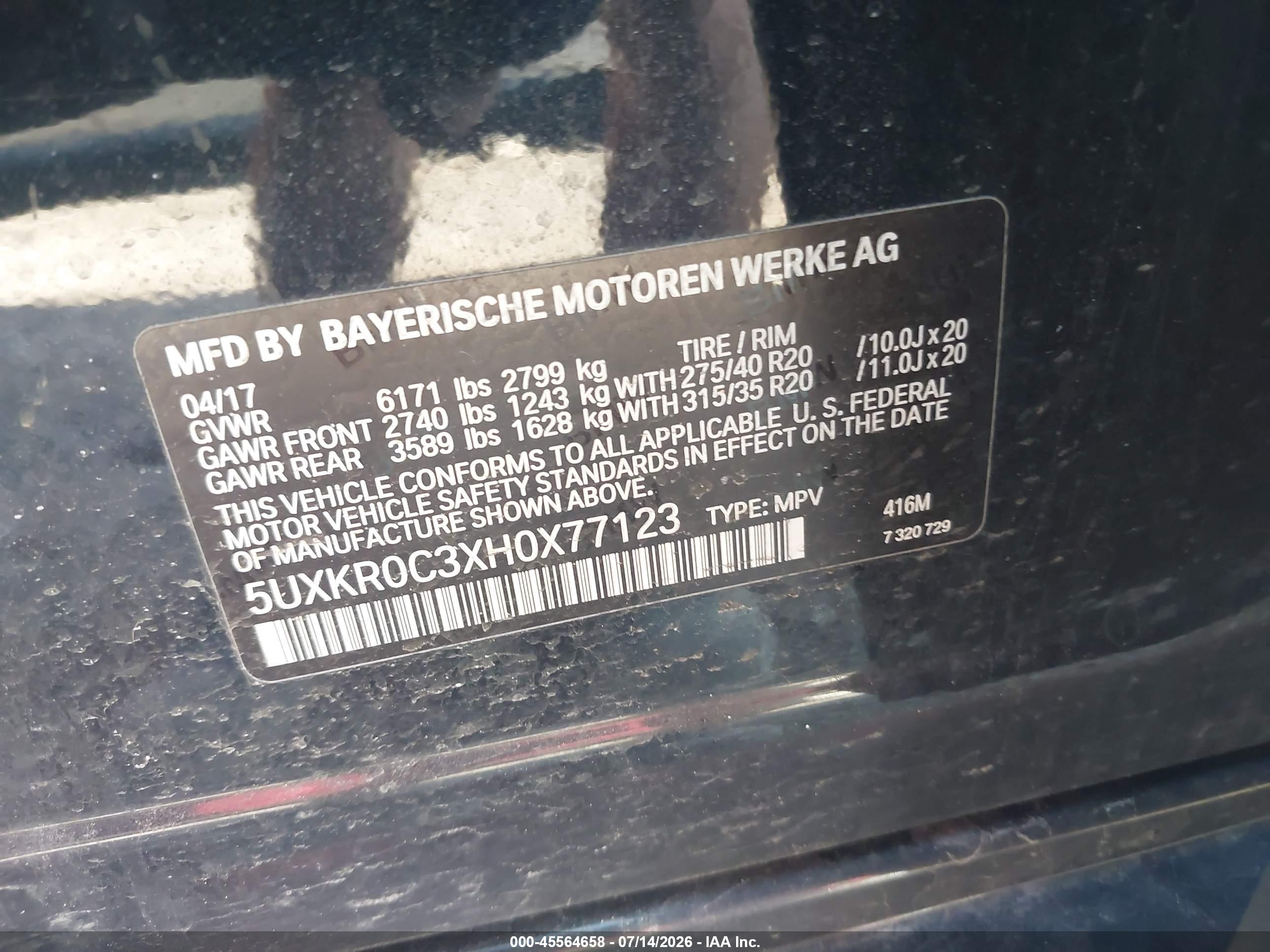 2017 BMW X5 XDRIVE35I